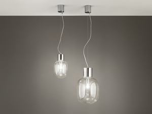 FELLINI CROMO - LED chrome plated pendant lamp _ Fan Europe Lighting